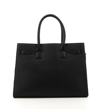 Pierre Cardin MARGAUX STRUCTURED SATCHEL BLACK A0 BLACK