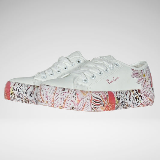 Pierre Cardin Jungle Sneaker | White Multi