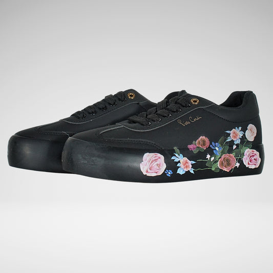 Pierre Cardin Bouquet Sneaker | Black Floral