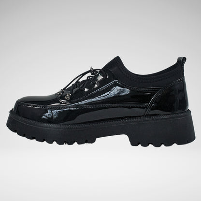 Pierre Cardin Metz Patent Casual Shoe | Black