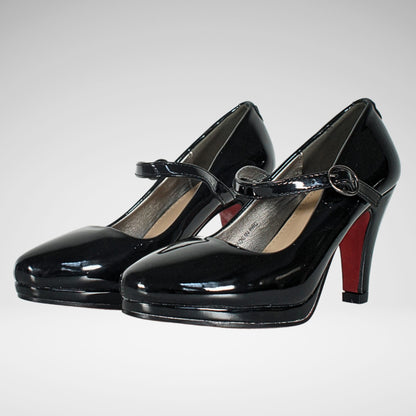 Pierre Cardin Liane Formal Patent High Heel Shoe | Black
