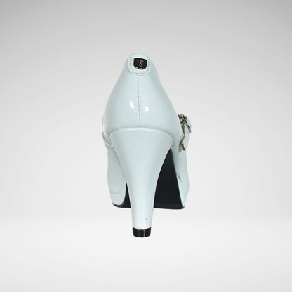 Pierre Cardin Liane Formal Patent High Heel Shoe | White