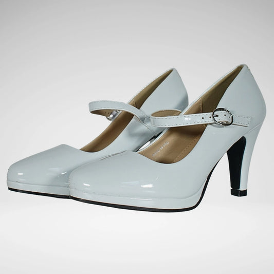 PIERRE CARDIN LIANE 3 PATENT SHOE | WHITE