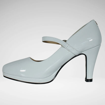 PIERRE CARDIN LIANE 3 PATENT SHOE | WHITE
