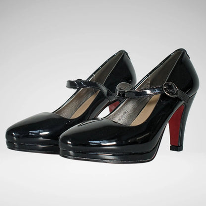 PIERRE CARDIN LIANE3 PATENT SHOE | BLACK