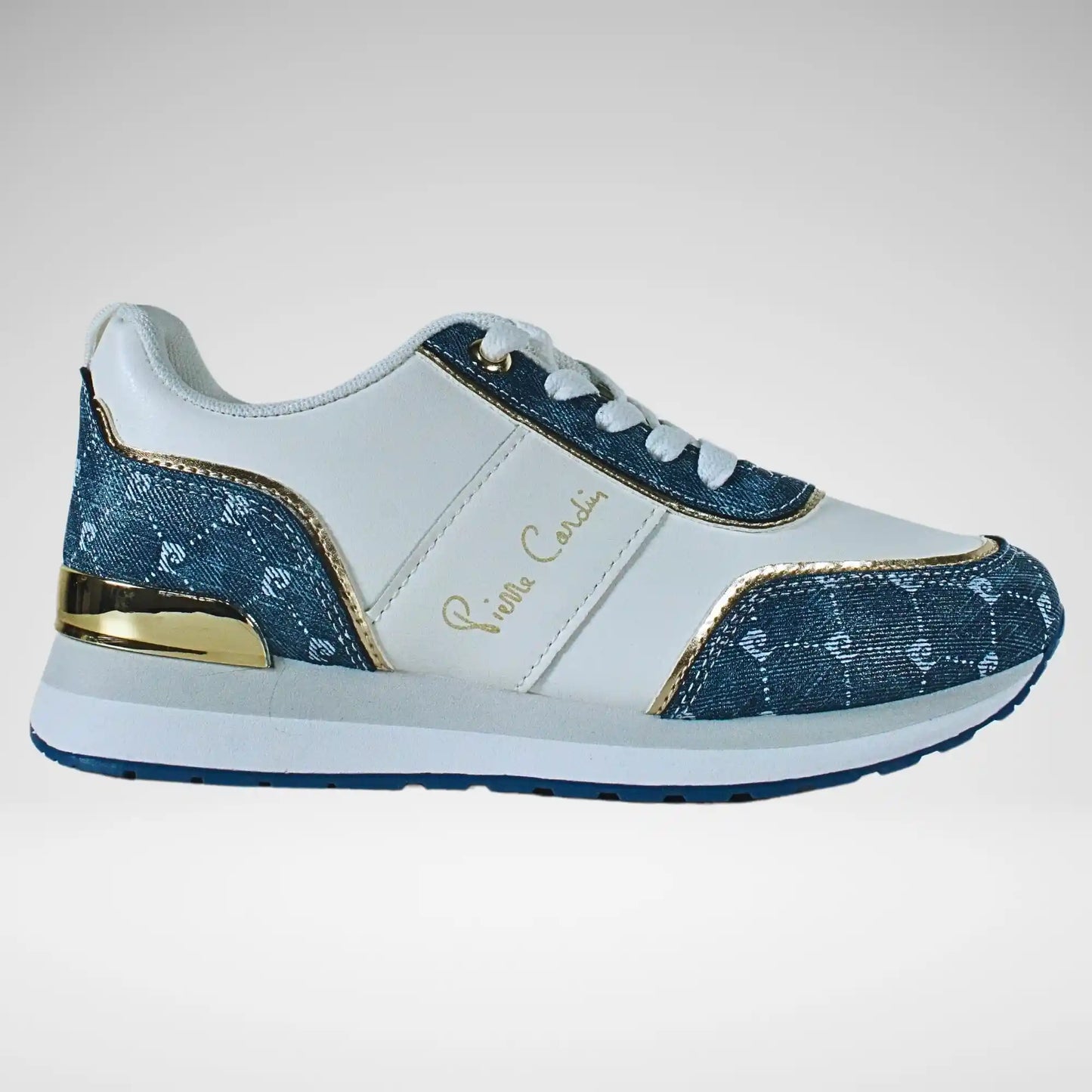 Pierre Cardin Cassis 4 Sneaker | White/Denim Blue