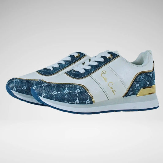 Pierre Cardin Cassis 4 Sneaker | White/Denim Blue