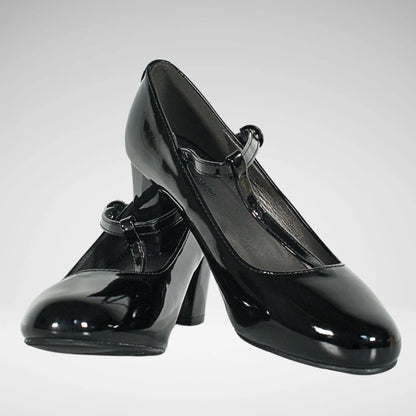 PIERRE CARDIN MATILDA2 FML SHOE | BLACK PATENT