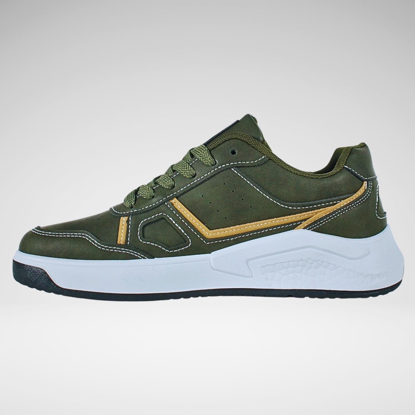 Pierre Cardin Rico Sneaker | Olive/Mustard
