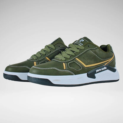 Pierre Cardin Rico Sneaker | Olive/Mustard