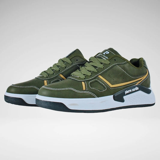 Pierre Cardin Rico Sneaker | Olive/Mustard