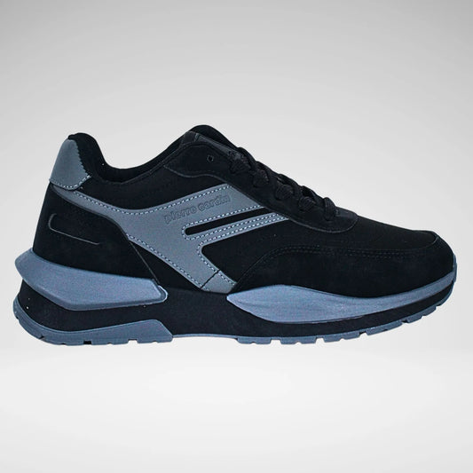 Pierre Cardin Men's Sneaker | Black/Grey