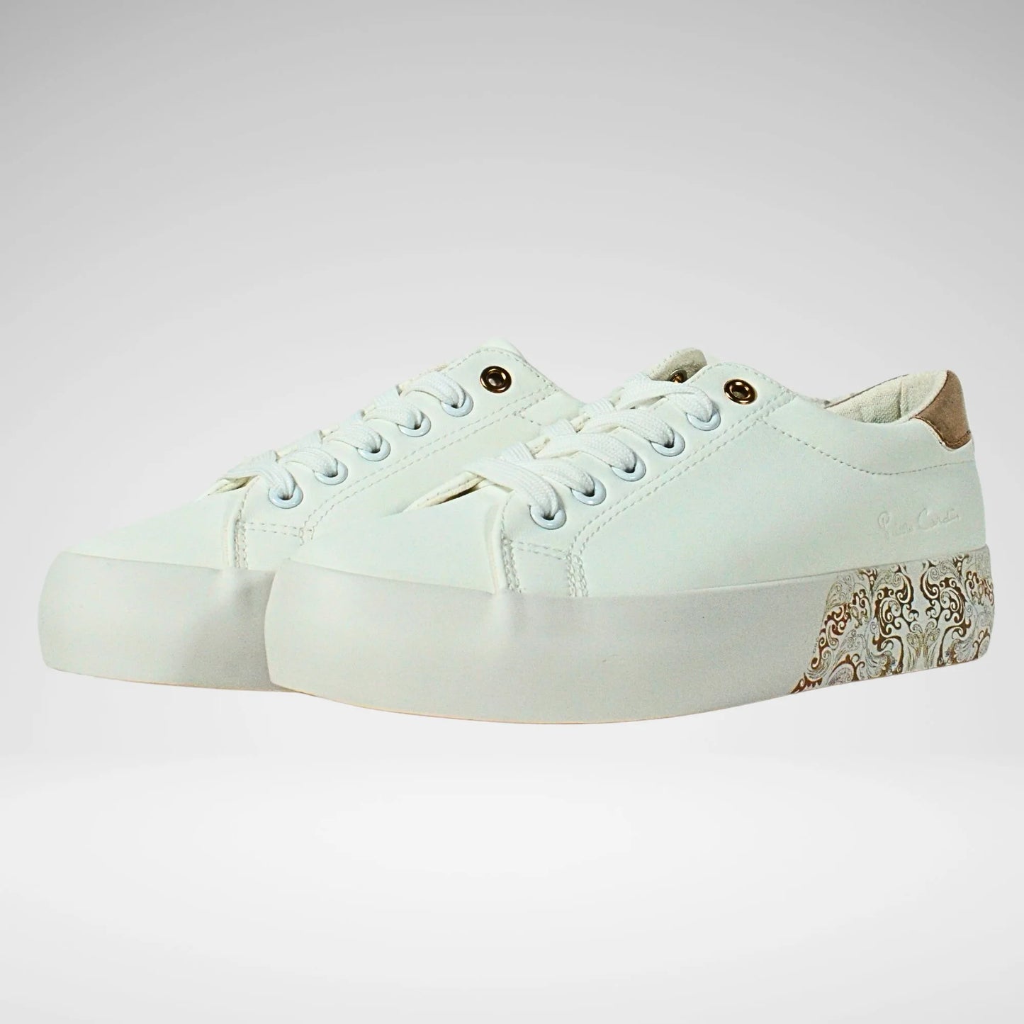 Pierre Cardin Paisley 2 Sneaker | White/Gold