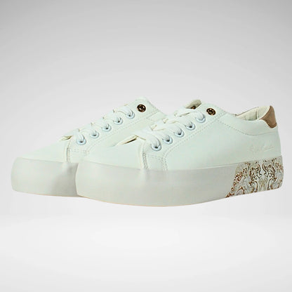 Pierre Cardin Paisley 2 Sneaker | White/Gold