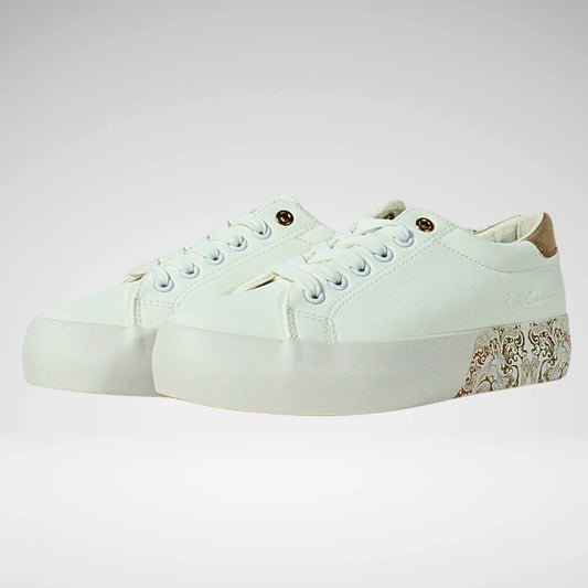 Pierre Cardin Paisley 2 Sneaker | White/Gold