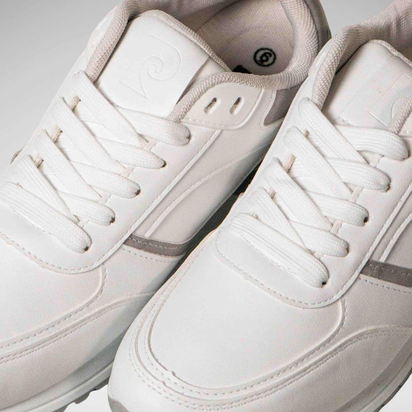 PIERRE CARDIN - MILLER CASUAL LACE UP WHITE GREY A1 - MC6814 - WHITE GREY