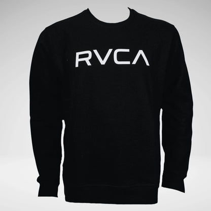 Rvca Pullover Sweater Big Rvca Crew Black