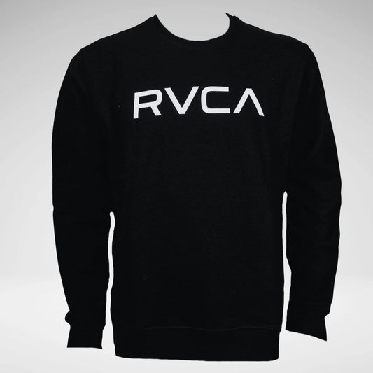 Rvca Pullover Sweater Big Rvca Crew Black