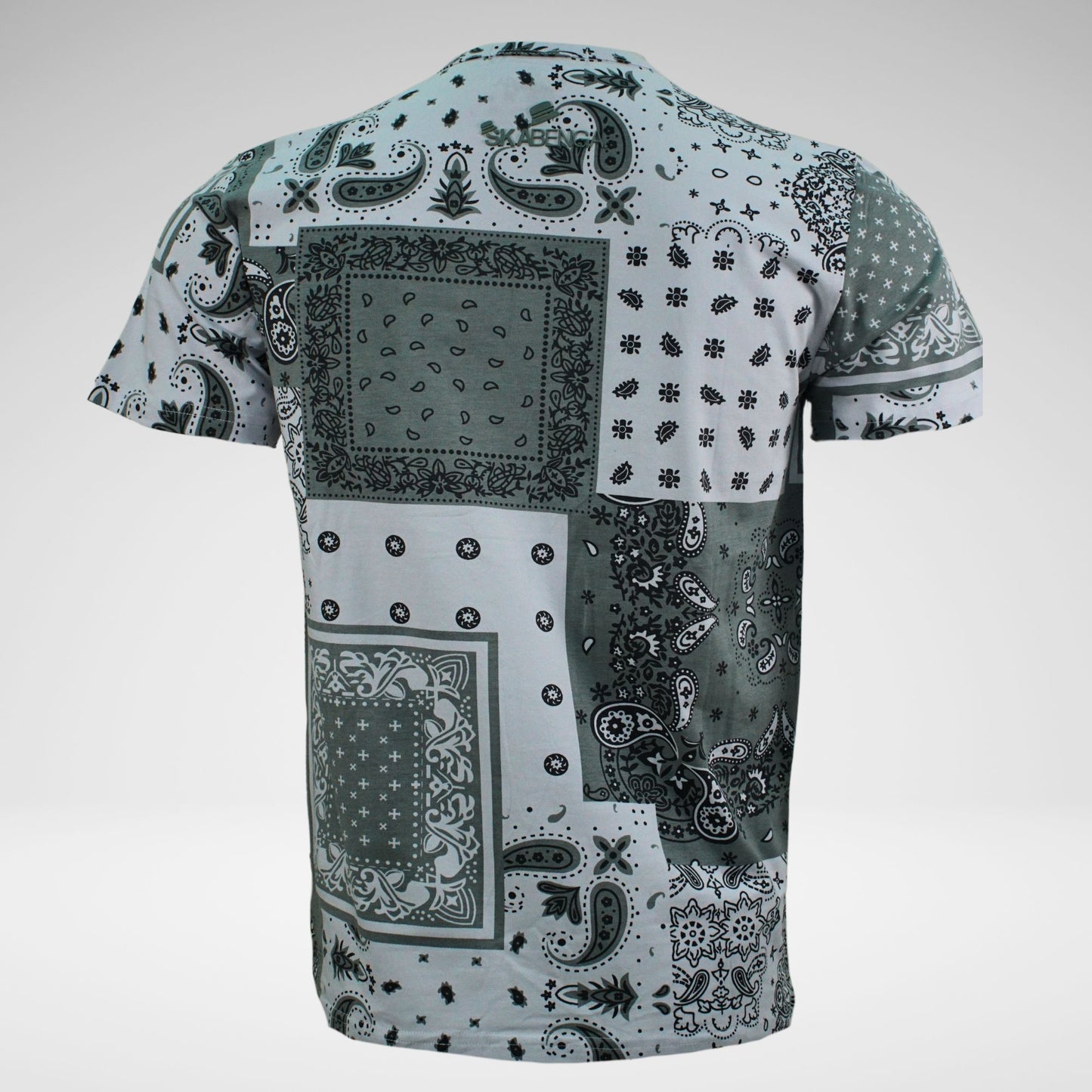 Skabenga Paisley T-Shirt | Grey