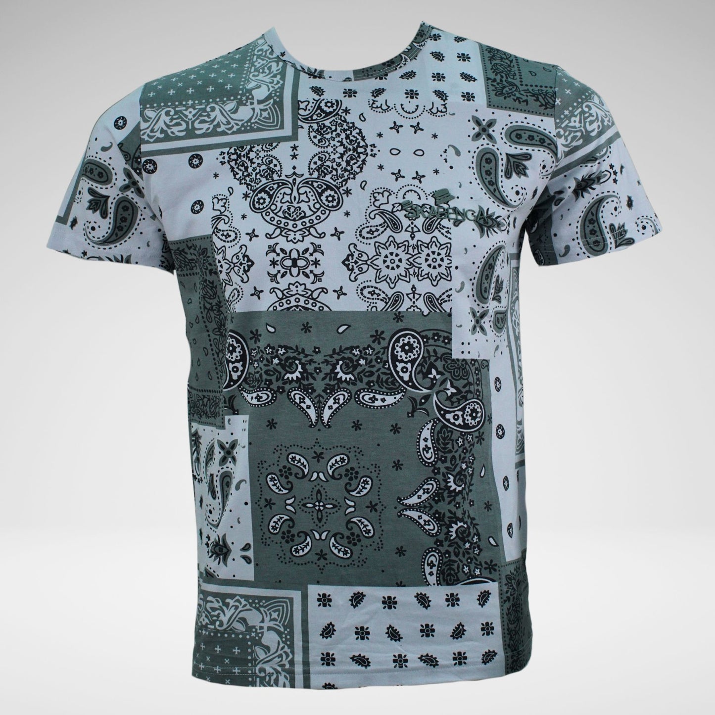 Skabenga Paisley T-Shirt | Grey