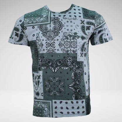 Skabenga Paisley T-Shirt | Grey