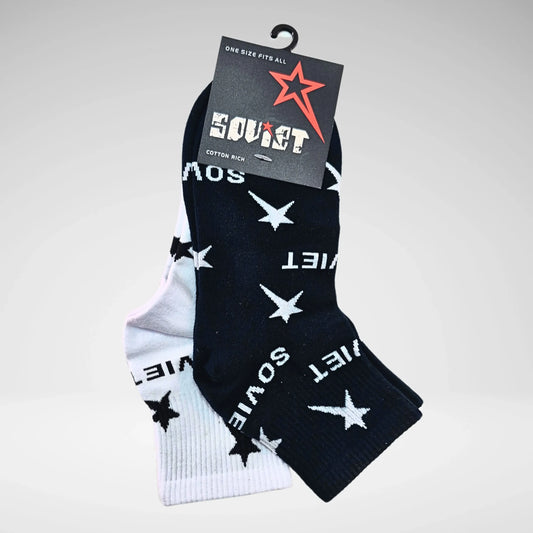 Soviet 2PK Sports Socks | Navy/White