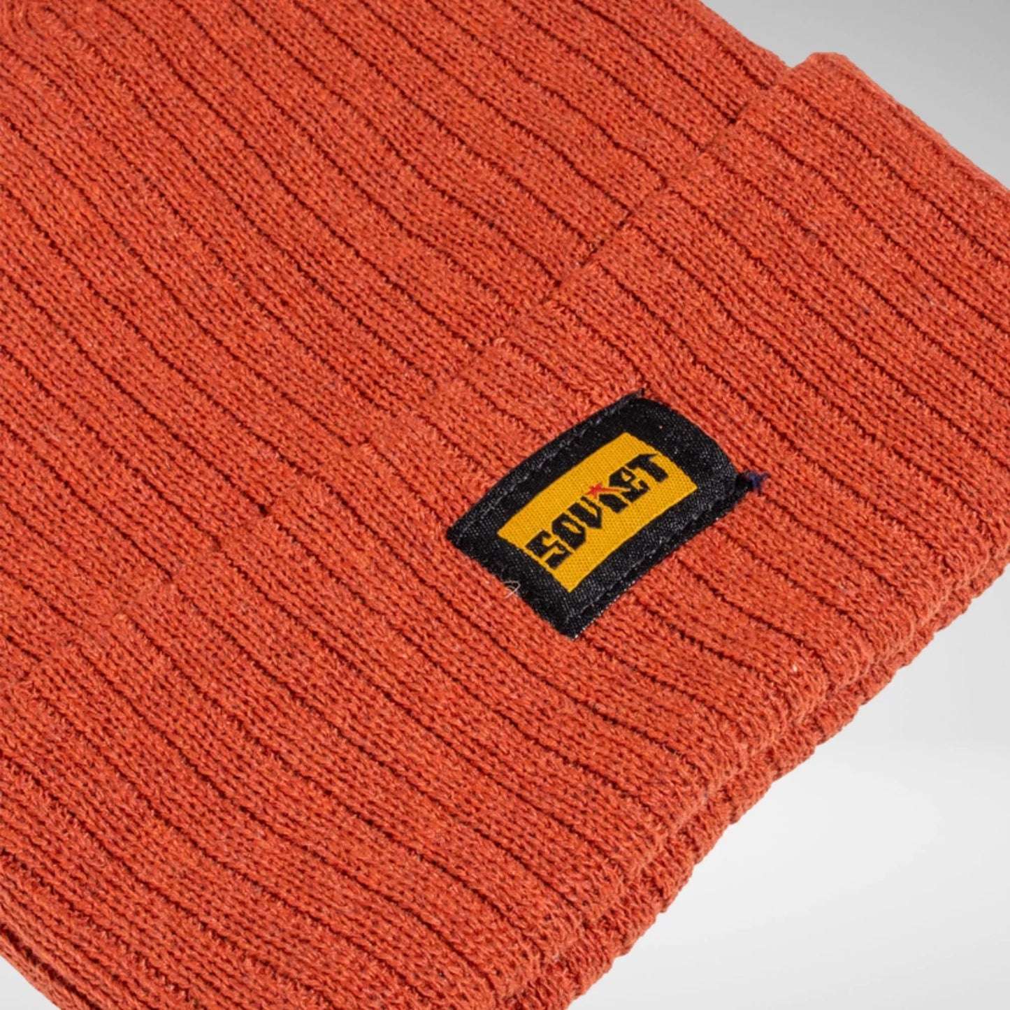 SOVIET DENALI FOLD UP BEANIE RUST