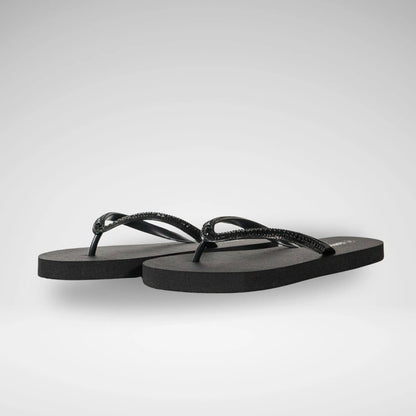 SOVIET - EMERALD THONG SANDAL W/DIAMANTE - LS5826 - BLACK - R119.99