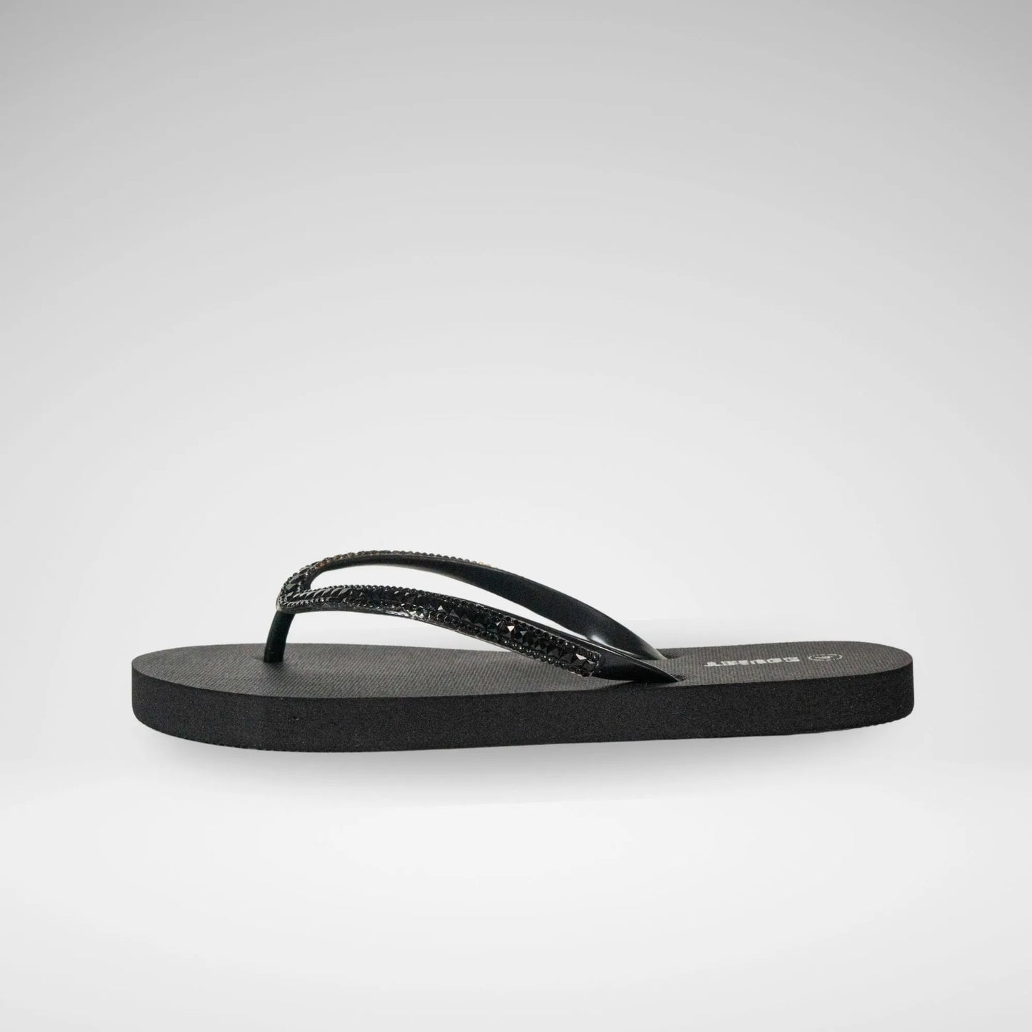 SOVIET - EMERALD THONG SANDAL W/DIAMANTE - LS5826 - BLACK - R119.99