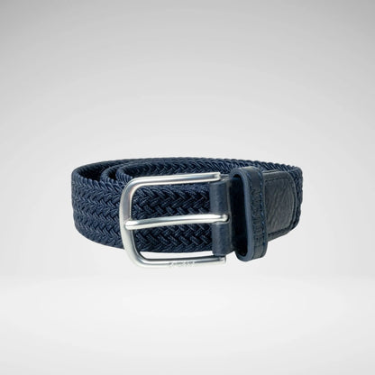 SOVIET JHON S MENS WOVEN STRETCH BELT NAVY