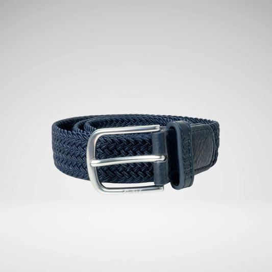 SOVIET JHON S MENS WOVEN STRETCH BELT NAVY