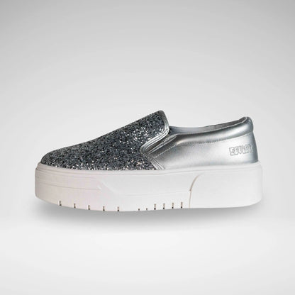 SOVIET LC6008 S - 116 - 1 L Ginger Metallic/Glitter Platform Sneaker Silver