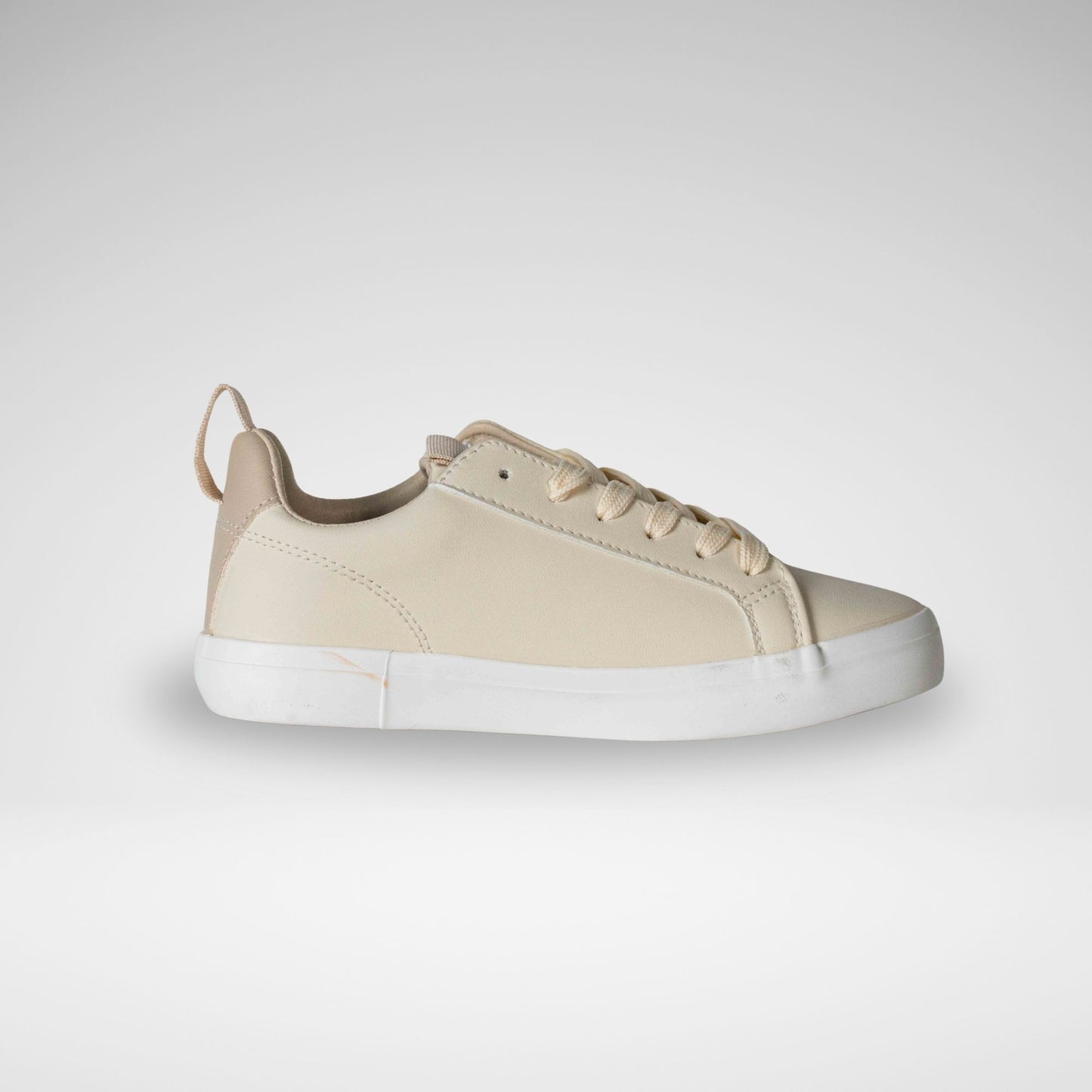 SOVIET - L HOLLYWOOD25 PU LACE UP SNEAKER - LC6004 - CREAM