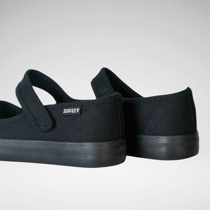 SOVIET - L MARY JANE CANVAS SLIPON - LC6011 - BLACK