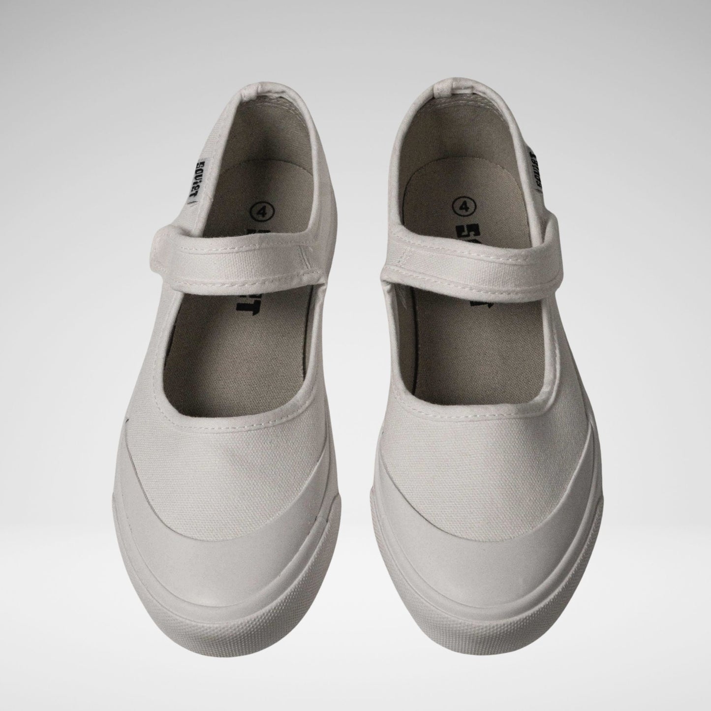 SOVIET - L MARY JANE CANVAS SLIPON - LC6011 - WHITE