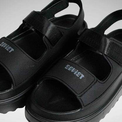 SOVIET LS5819 S - 0959 L Moselle Slipon Platform Sandal Black