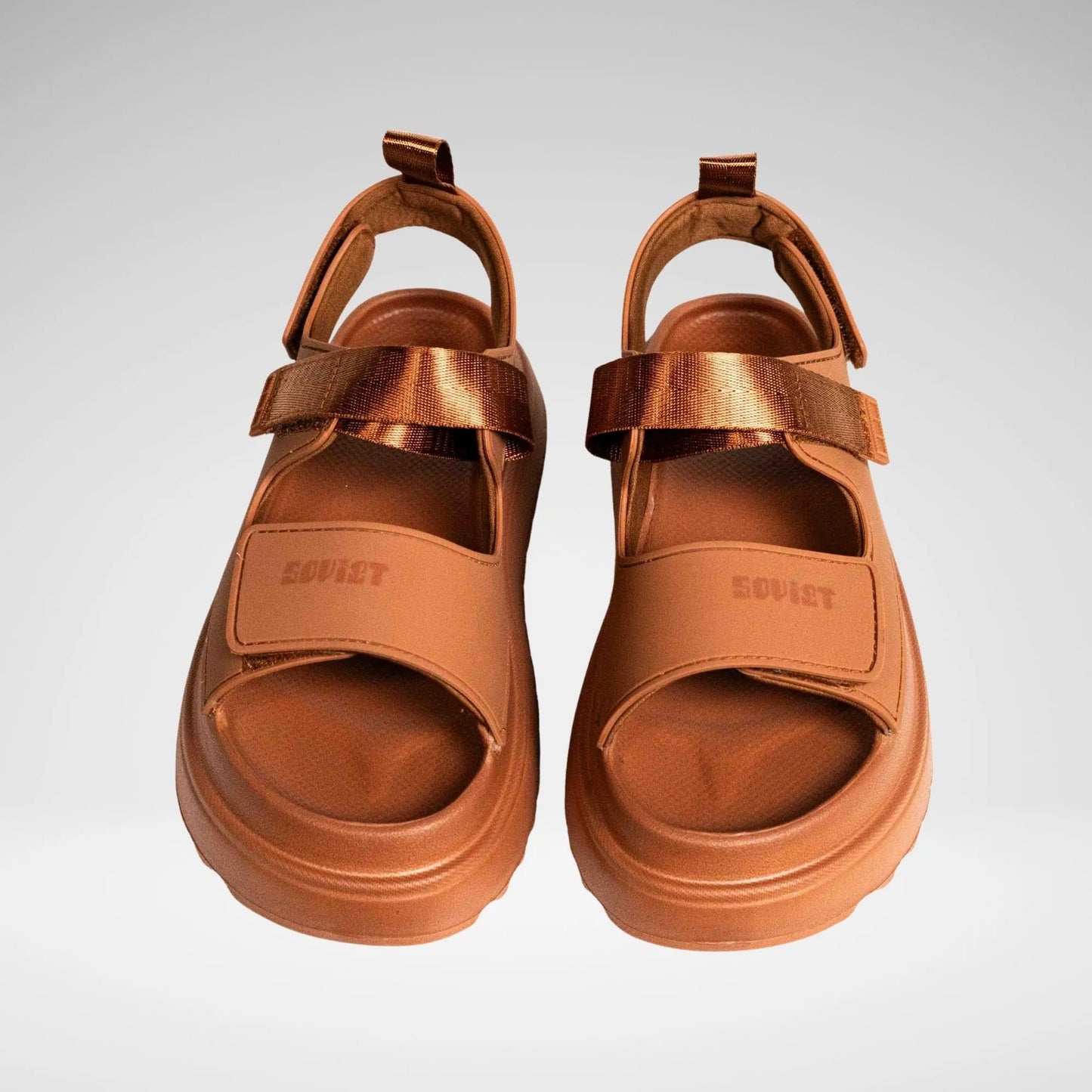 SOVIET LS5819 S - 0959 L Moselle Slipon Platform Sandal Camel