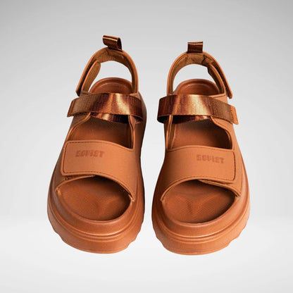 SOVIET LS5819 S - 0959 L Moselle Slipon Platform Sandal Camel