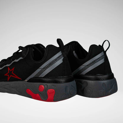 SOVIET MC24011003 Mzack  Mid Cut Sneaker Black/Red 8 Black