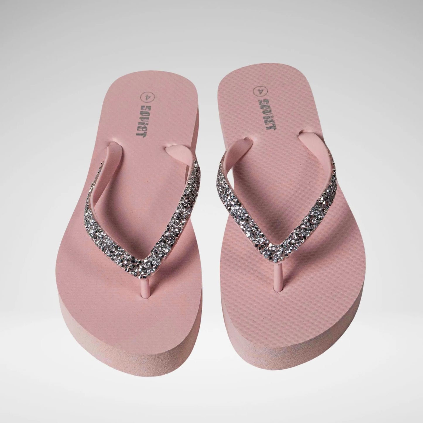 SOVIET  - MOONSTONE PLATFORM THONG  GLITTER - LS5827 - PINK - R119.99