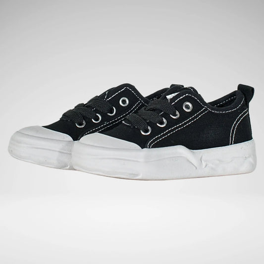 Soviet Summer Canvas Sneaker | Black