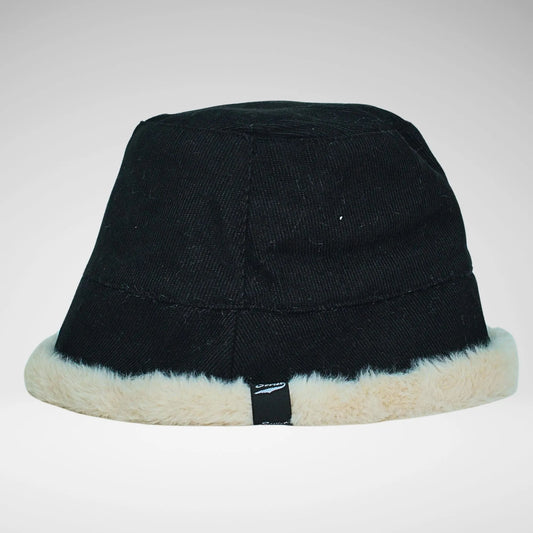 Soviet REVISIBLE CORDUROY/FUR BUCKET HAT BLACK