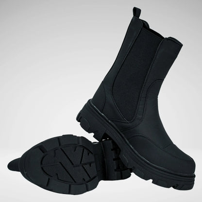 Ubat Ladies Wax Boxer Boot | Black