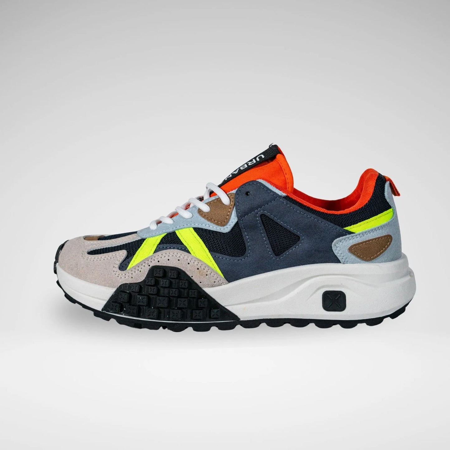 URBAN ART MC6770 REDO1 FAUX WAX NYLON SNEAKER NAVY